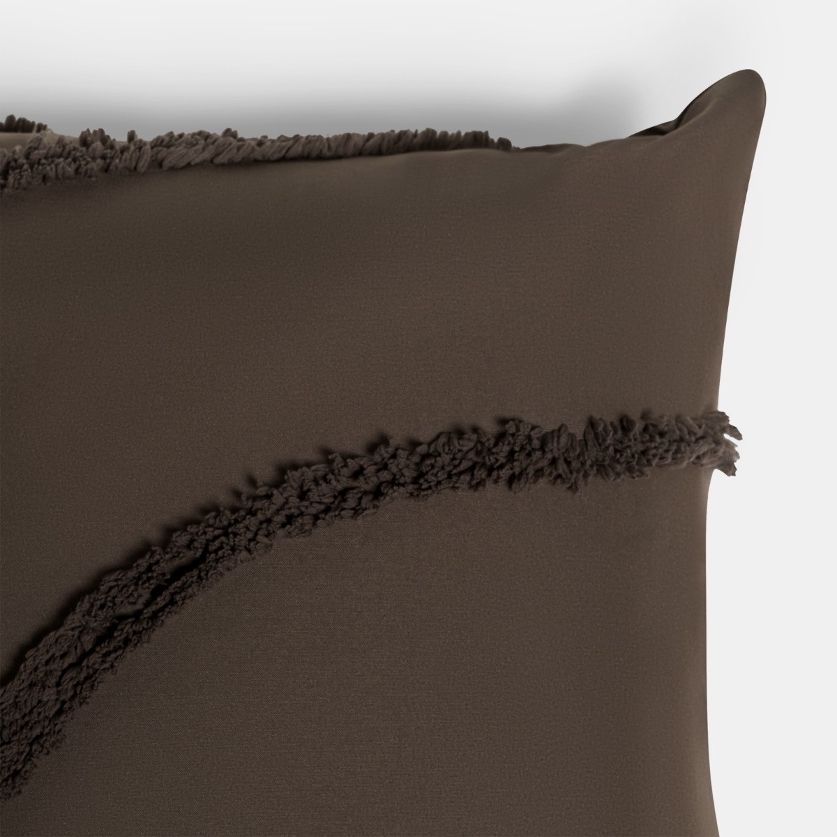 OHS 4 Pack Tufted Contour Cushion Covers - Coffee>