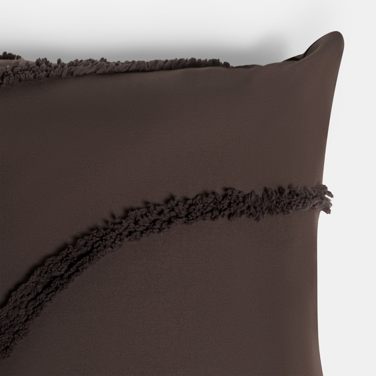 OHS Tufted Contour Cushion Covers - Coffee>