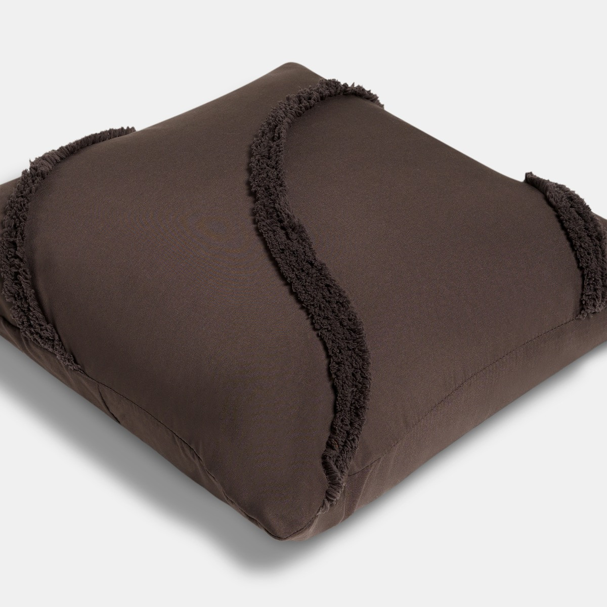 OHS Tufted Contour Cushion Covers - Coffee>