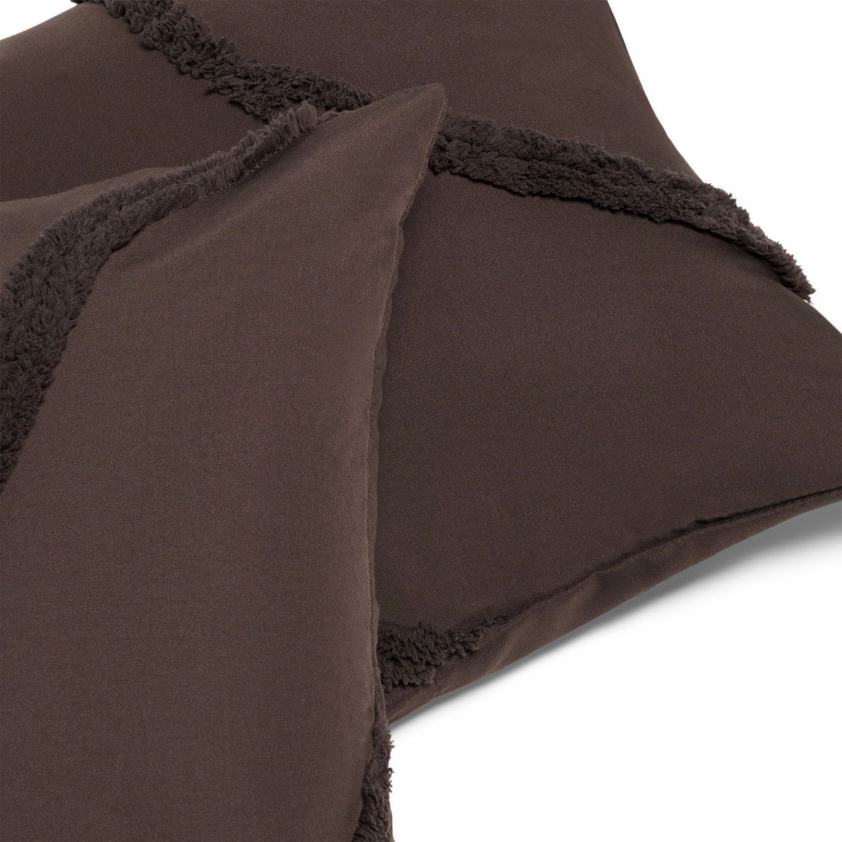 OHS Tufted Contour Cushion Covers - Coffee>