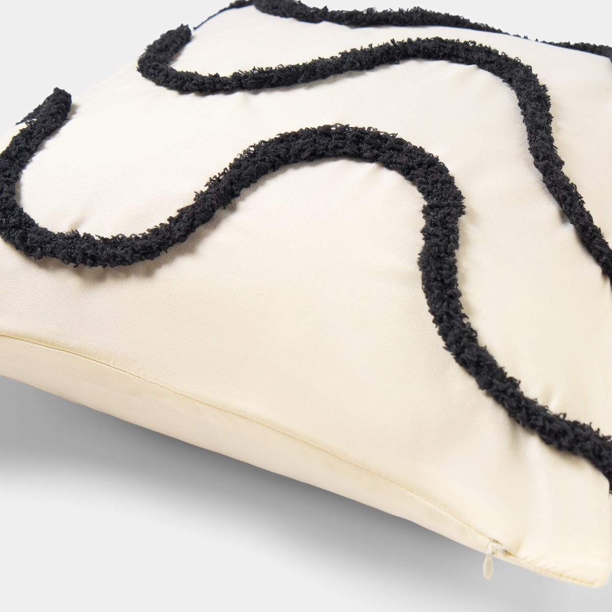 OHS Tufted Wave Cushion Covers, Monochrome - 45 x 45cm>