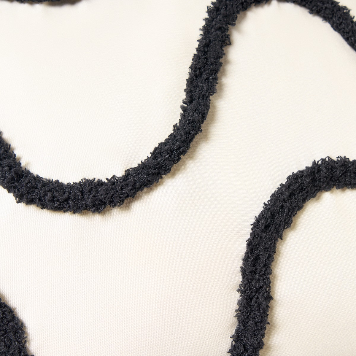 OHS Tufted Wave Cushion Covers, Monochrome - 45 x 45cm>
