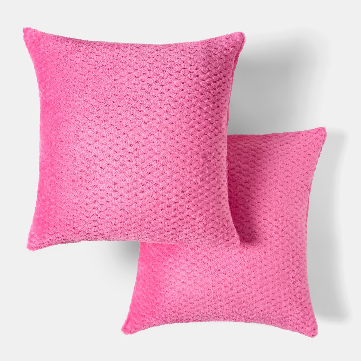 OHS Waffle Fleece Cushion Cover - Hot Pink>