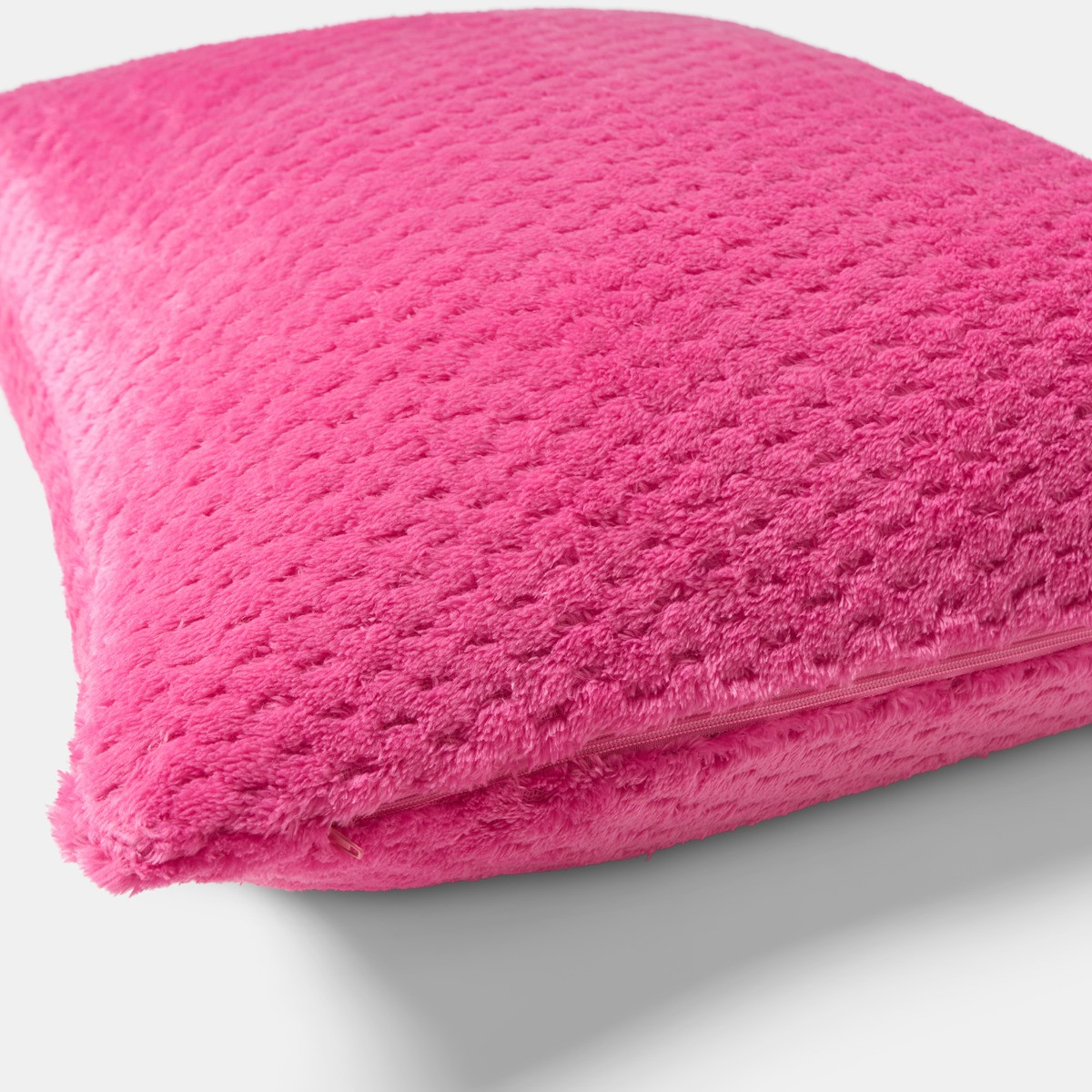 OHS Waffle Fleece Cushion Cover - Hot Pink>