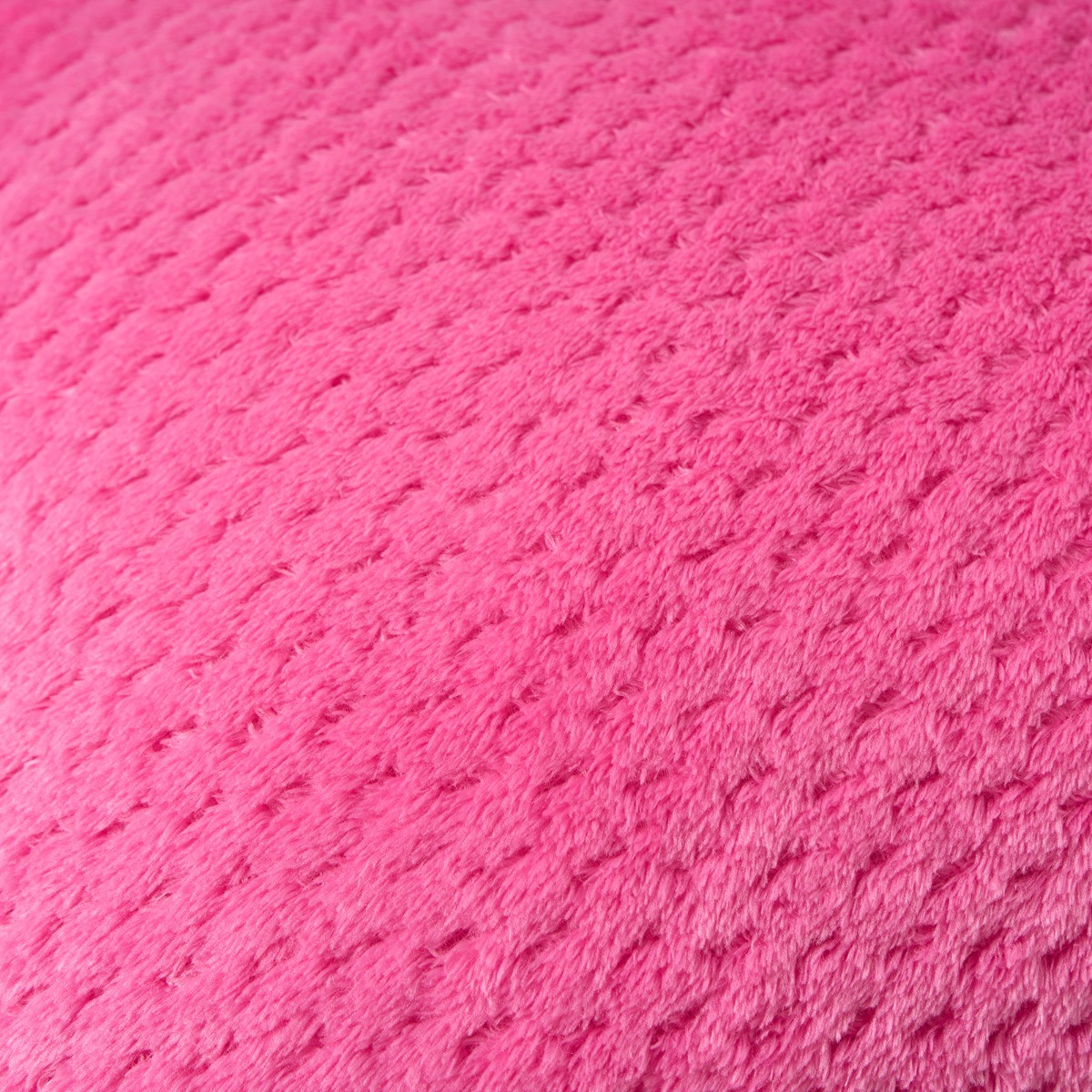 OHS Waffle Fleece Cushion Cover - Hot Pink>