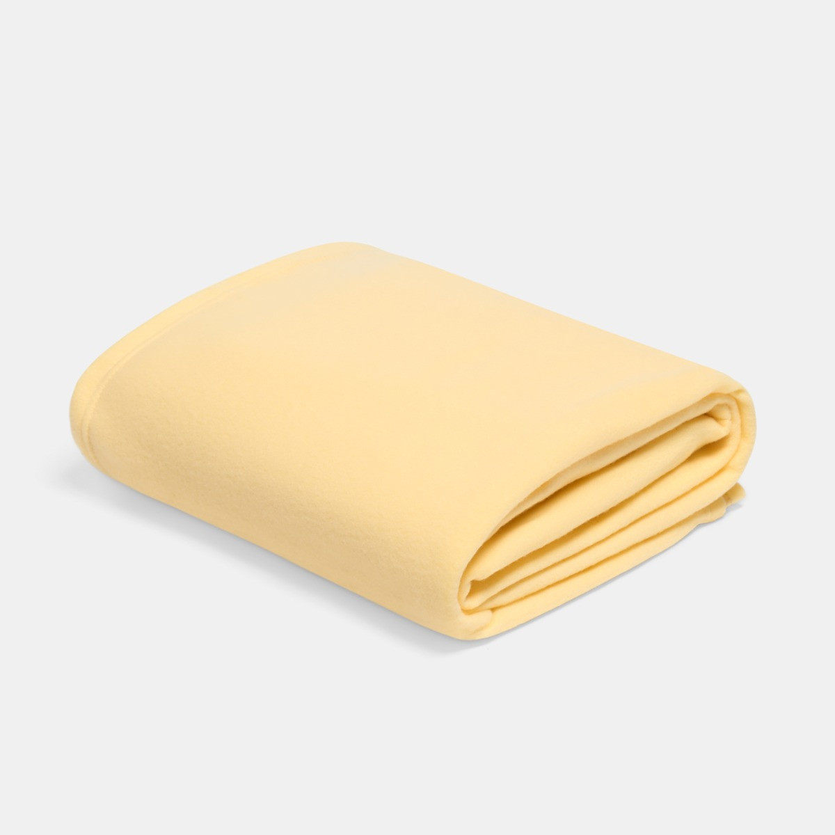 OHS Plain Fleece Throw, Lemon - 120 x 150cm>