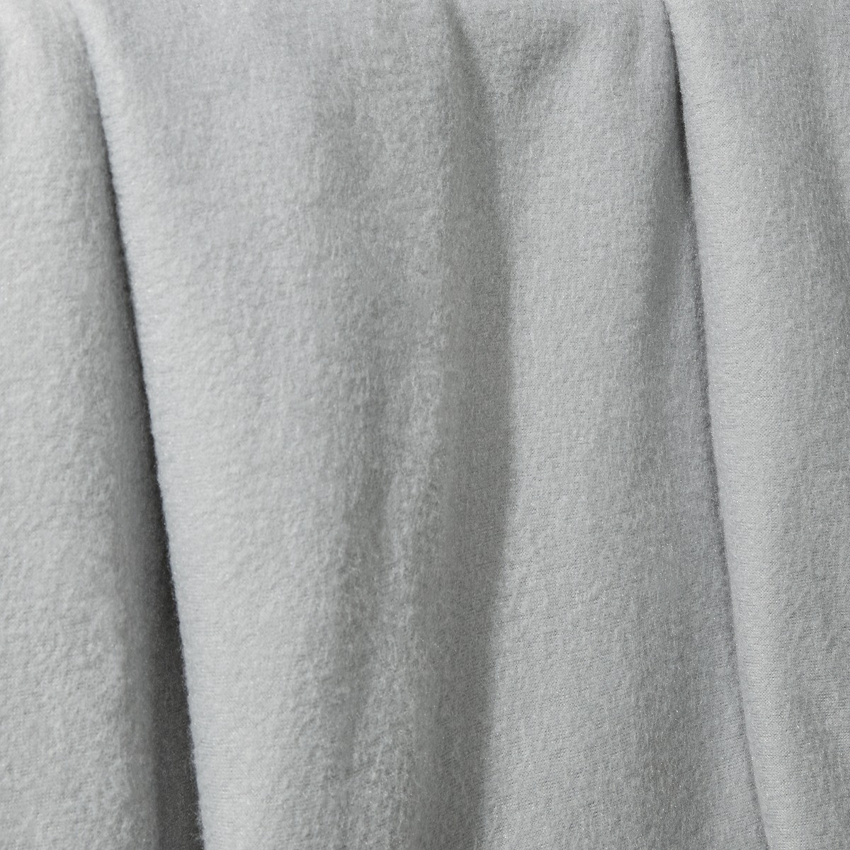 OHS Plain Fleece Throw, Mid Grey - 120 x 150cm>