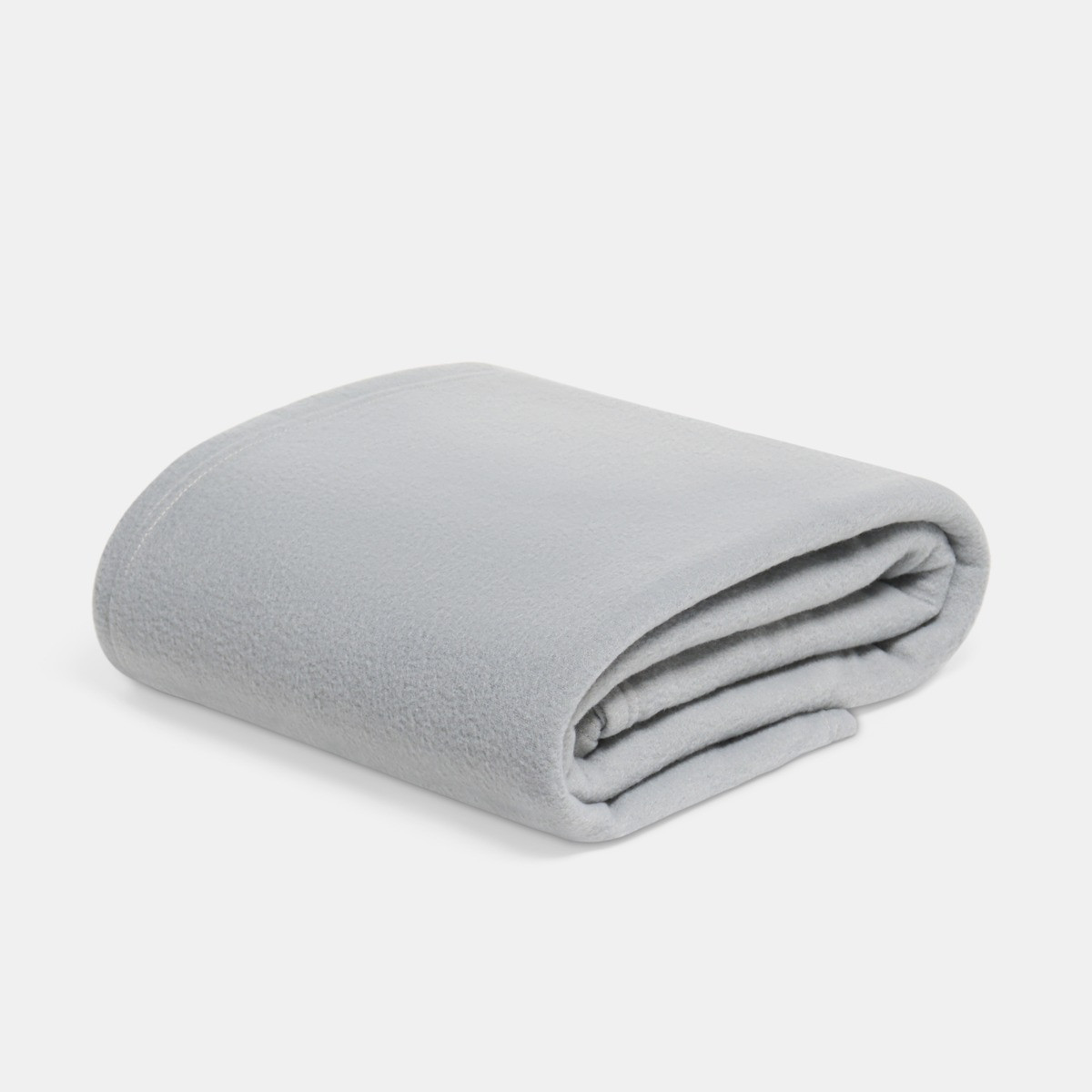 OHS Plain Fleece Throw, Mid Grey - 120 x 150cm>
