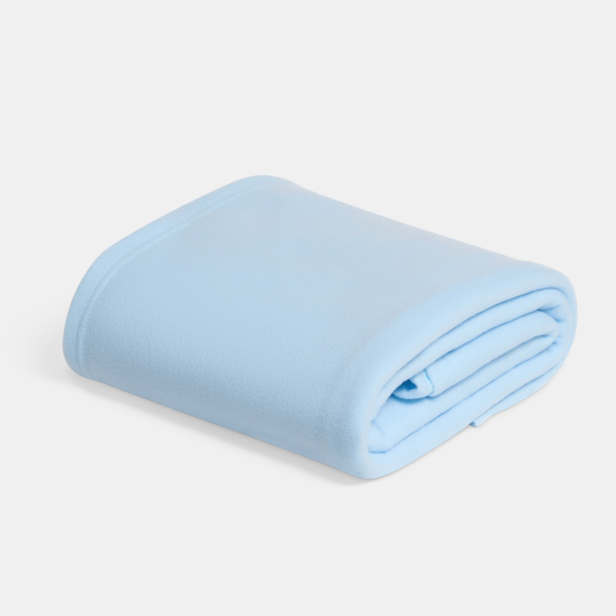 OHS Plain Fleece Throw, Baby Blue - 120 x 150cm>