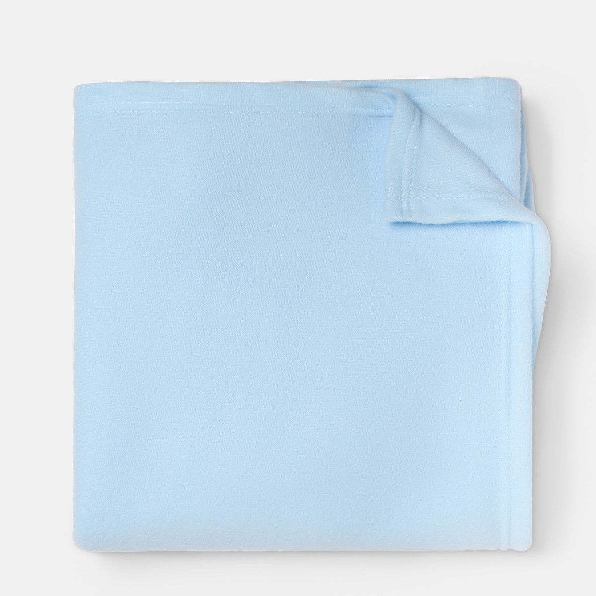 OHS Plain Fleece Throw, Baby Blue - 120 x 150cm>
