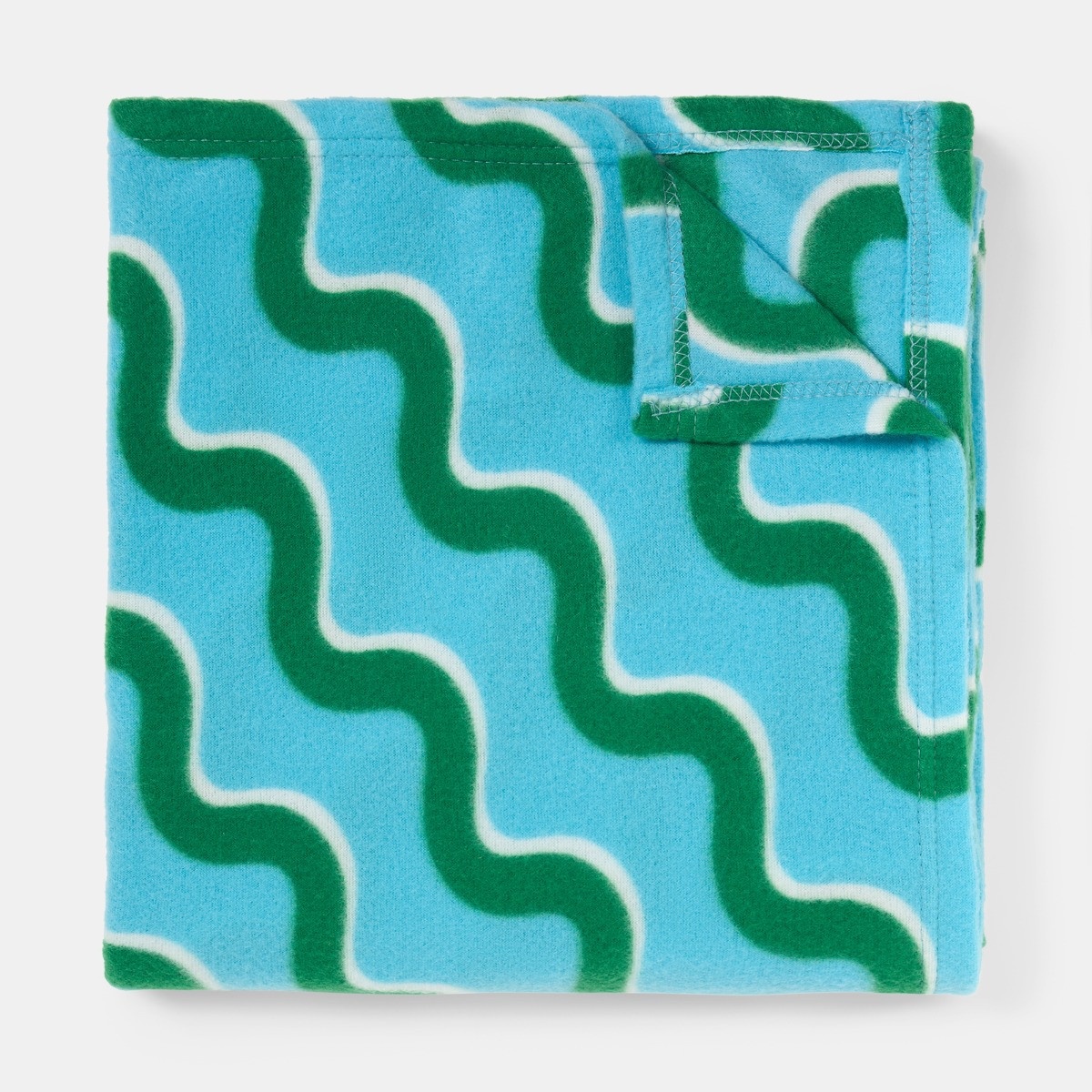 OHS Swirl Fleece Throw - Blue/Green>