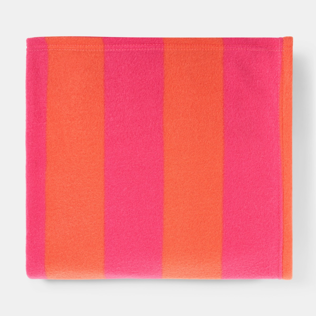 OHS Stripe Fleece Throw - Orange/Pink>