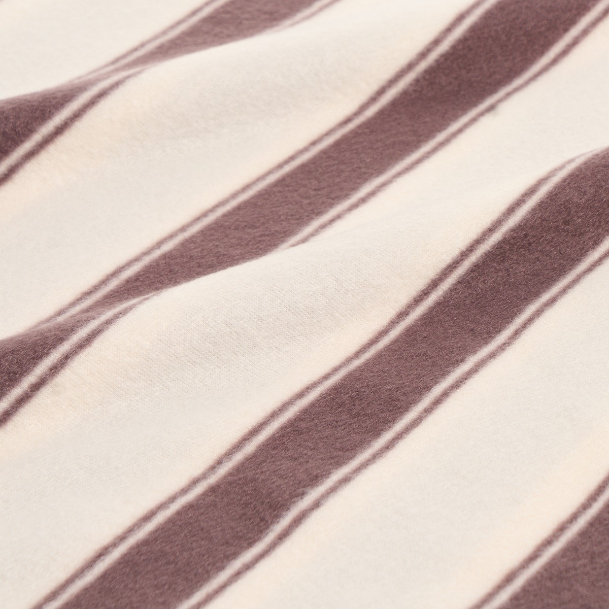 OHS Vintage Stripe Fleece Throw - Chocolate>