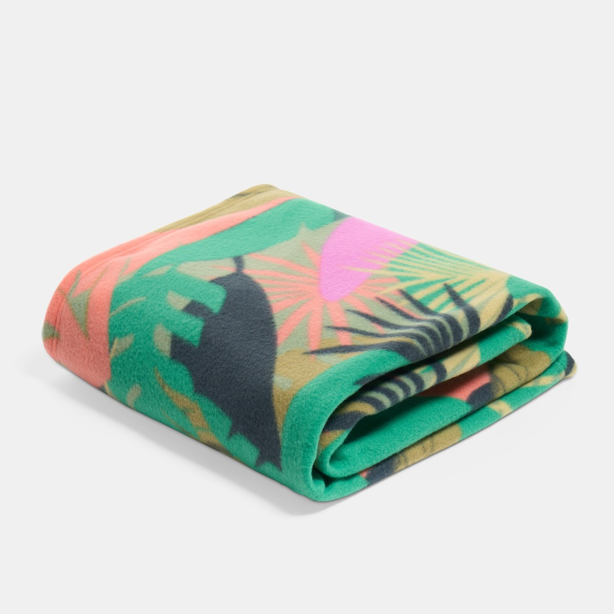 OHS Palm Print Fleece Throw - Green>