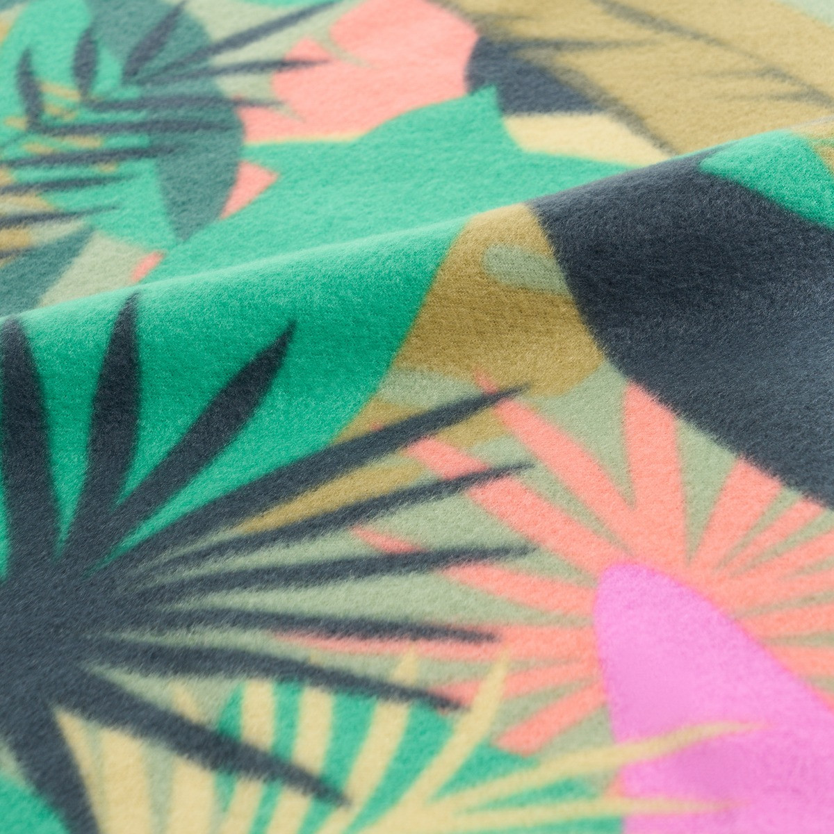 OHS Palm Print Fleece Throw - Green>