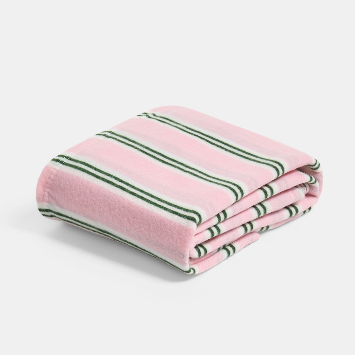 OHS Stripe Fleece Throw - Pink/Green>
