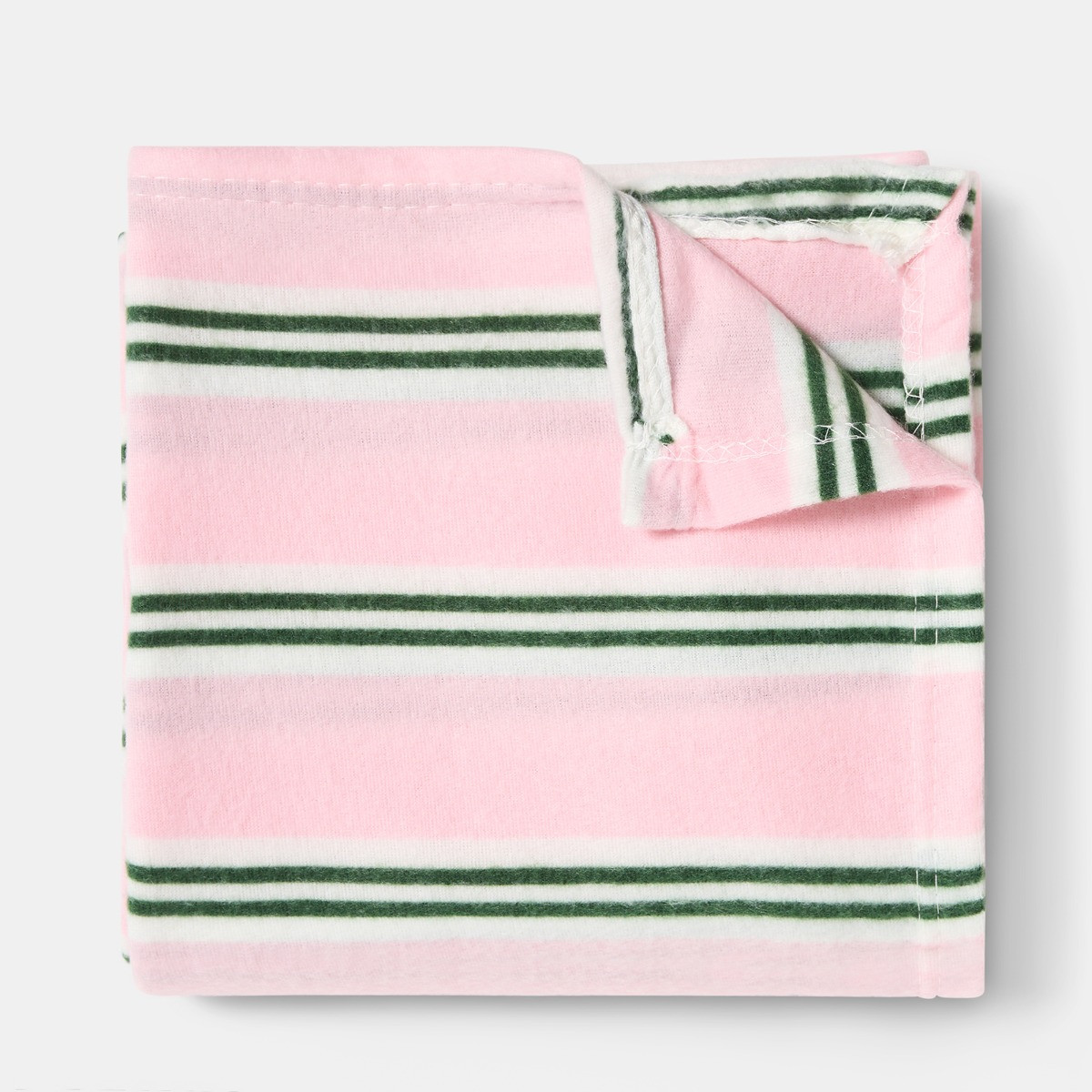OHS Stripe Fleece Throw - Pink/Green>