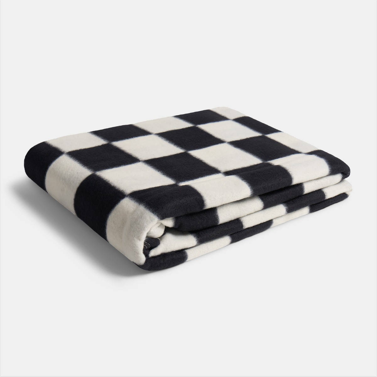 OHS Checkerboard Fleece Throw - Monochrome>