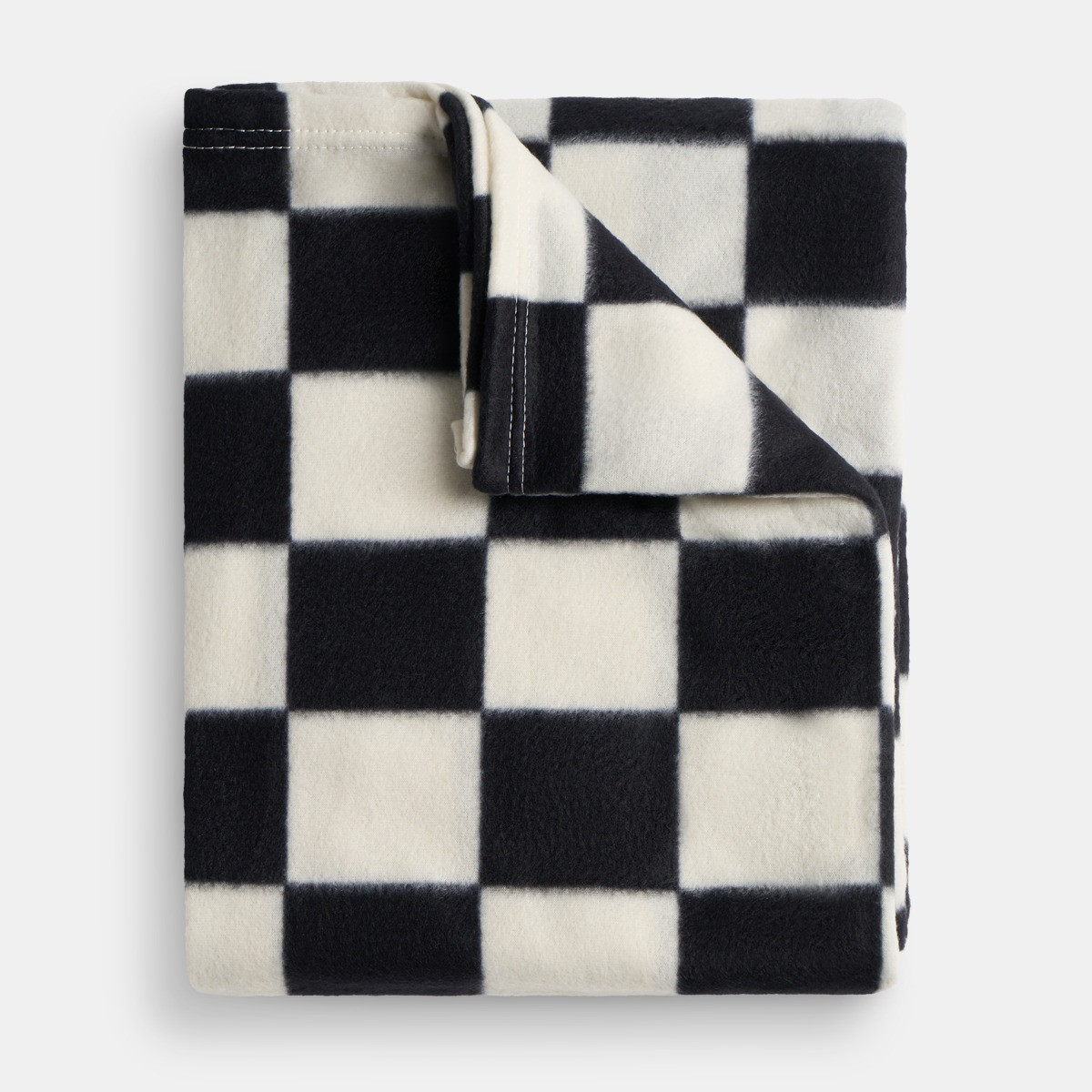 OHS Checkerboard Fleece Throw - Monochrome>