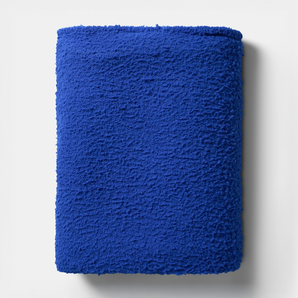 OHS Teddy Fleece Throw, Cobalt Blue - 150 x 200cm>