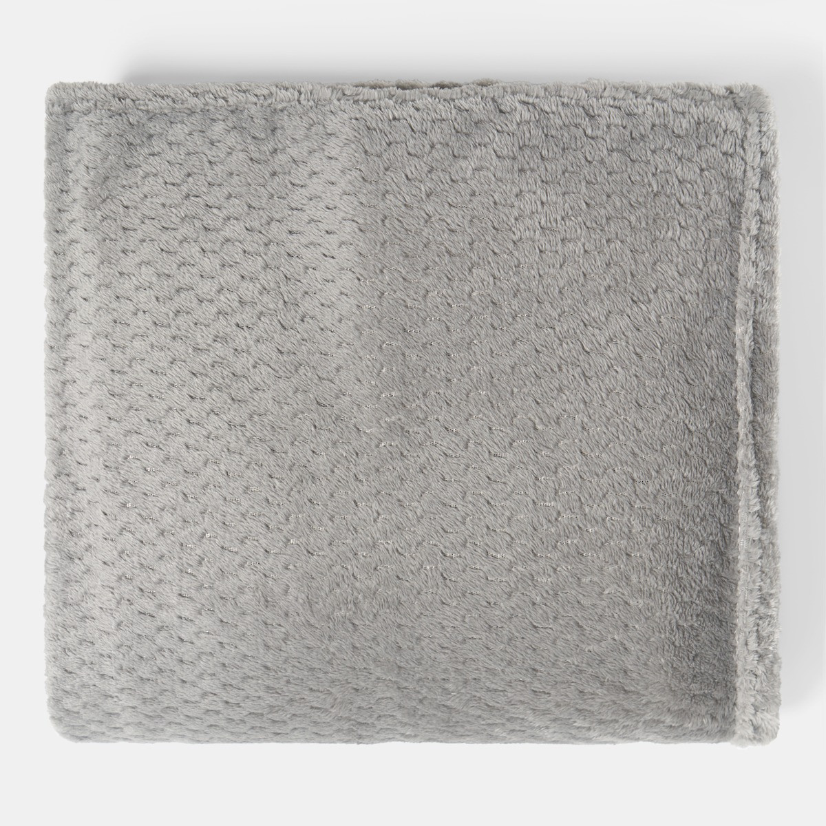 OHS Waffle Fleece Throw - Mid Grey>