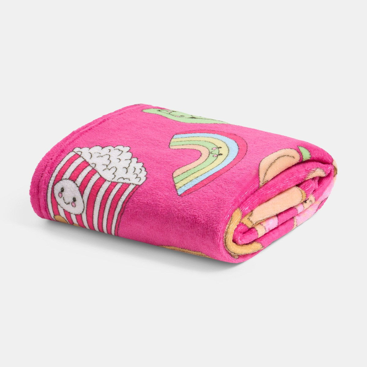 OHS Sweetie Pies Print Ultra Soft Throw - Magenta>