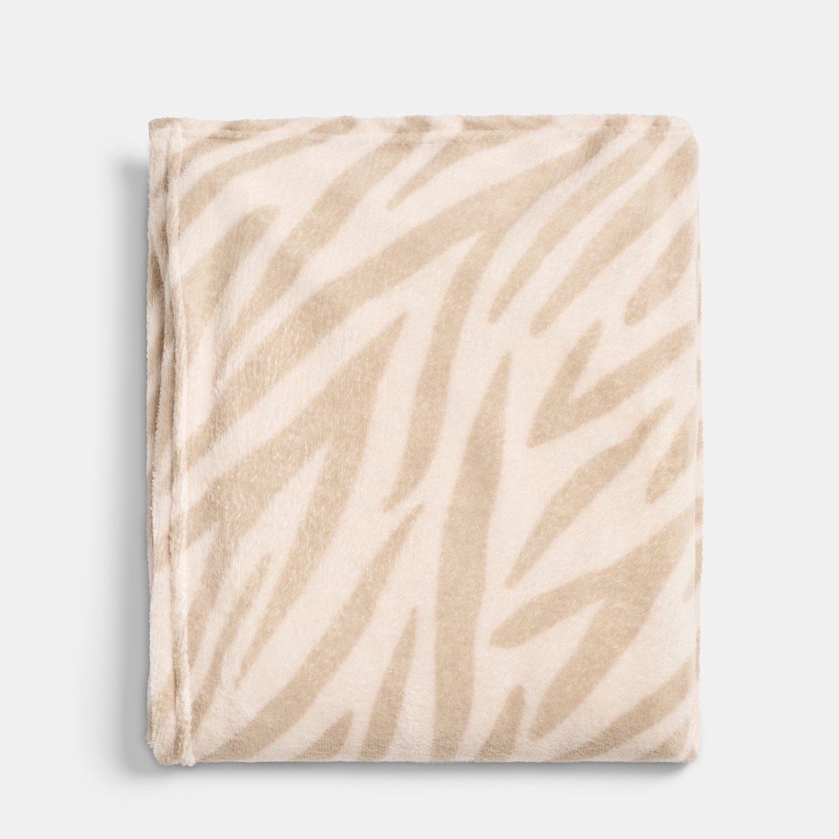 OHS Zebra Print Ultra Soft Throw - Natural>