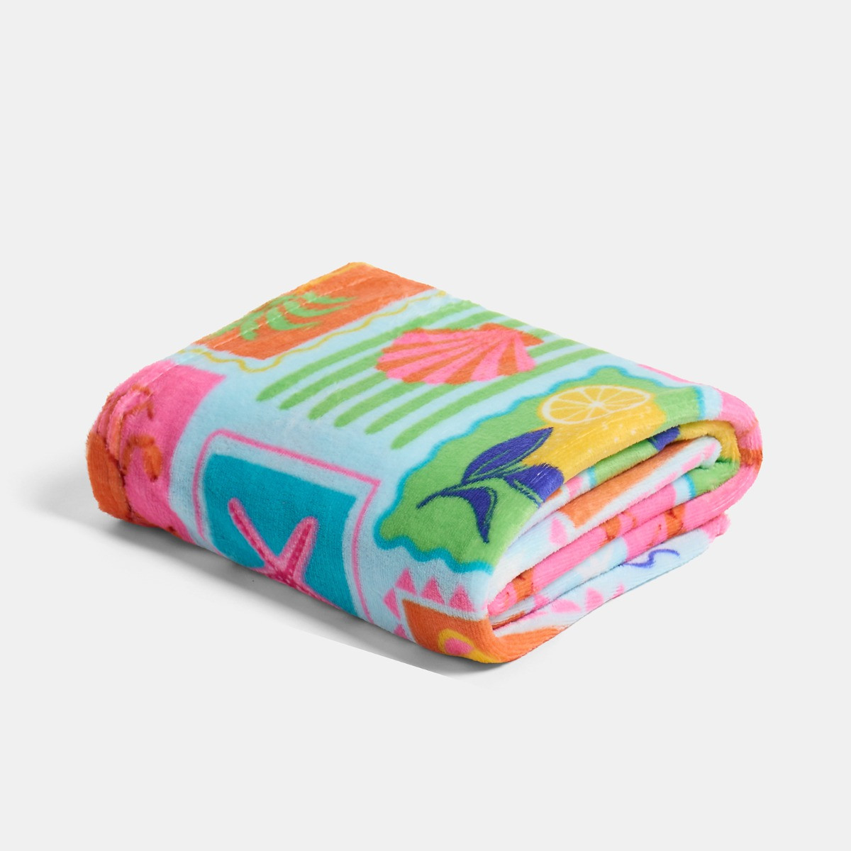 OHS Postcard Print Ultra Soft Throw - Multi>