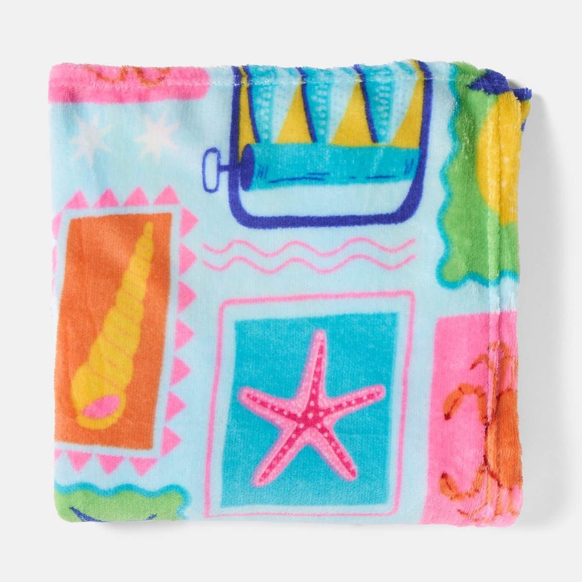 OHS Postcard Print Ultra Soft Throw - Multi>