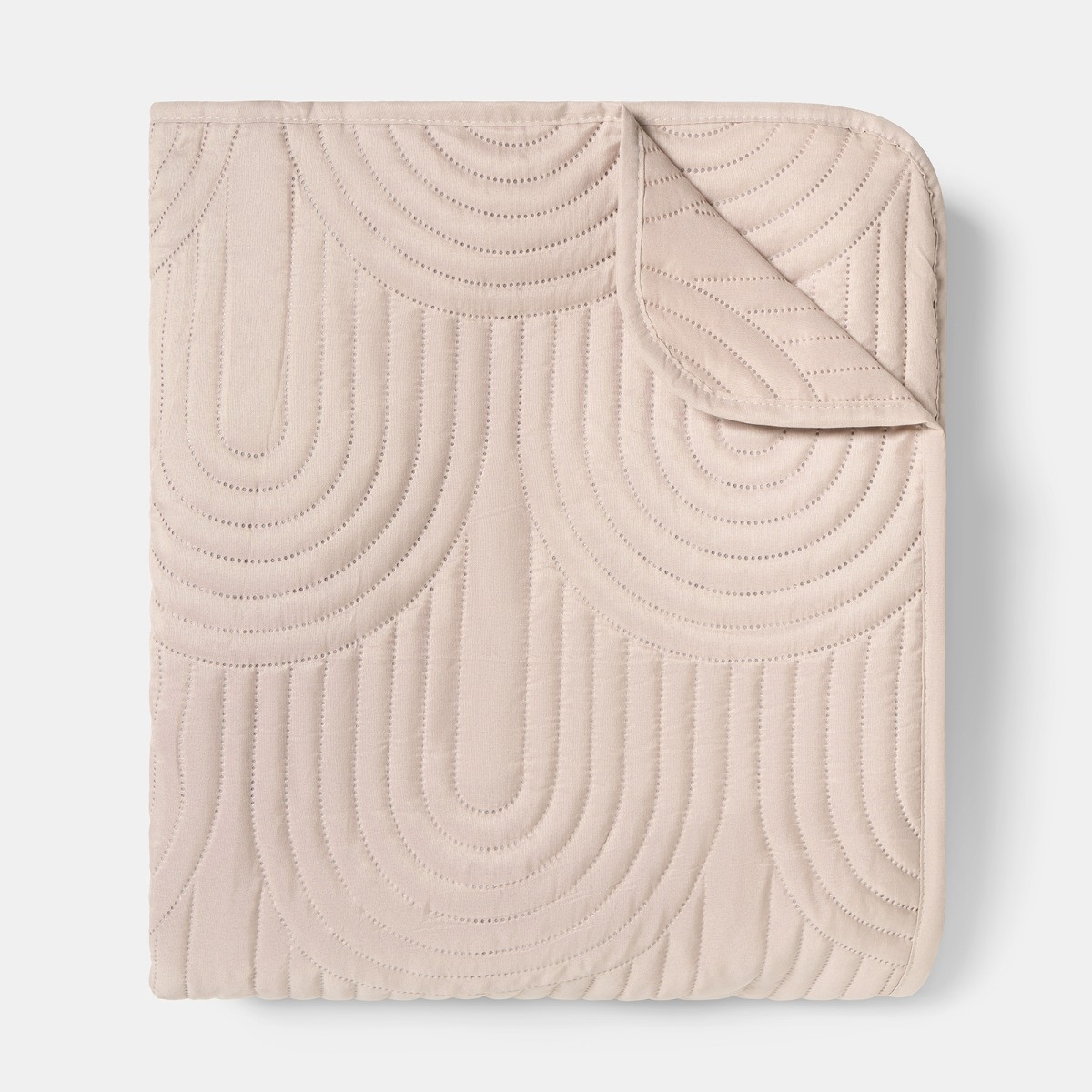 OHS Arches Quilted Throw - Natural>