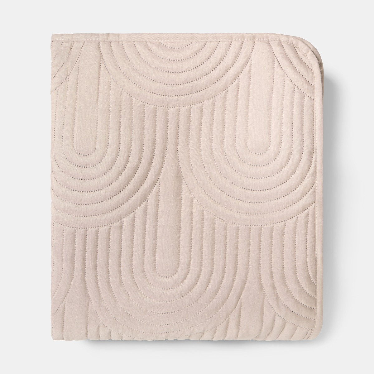 OHS Arches Quilted Throw - Natural>