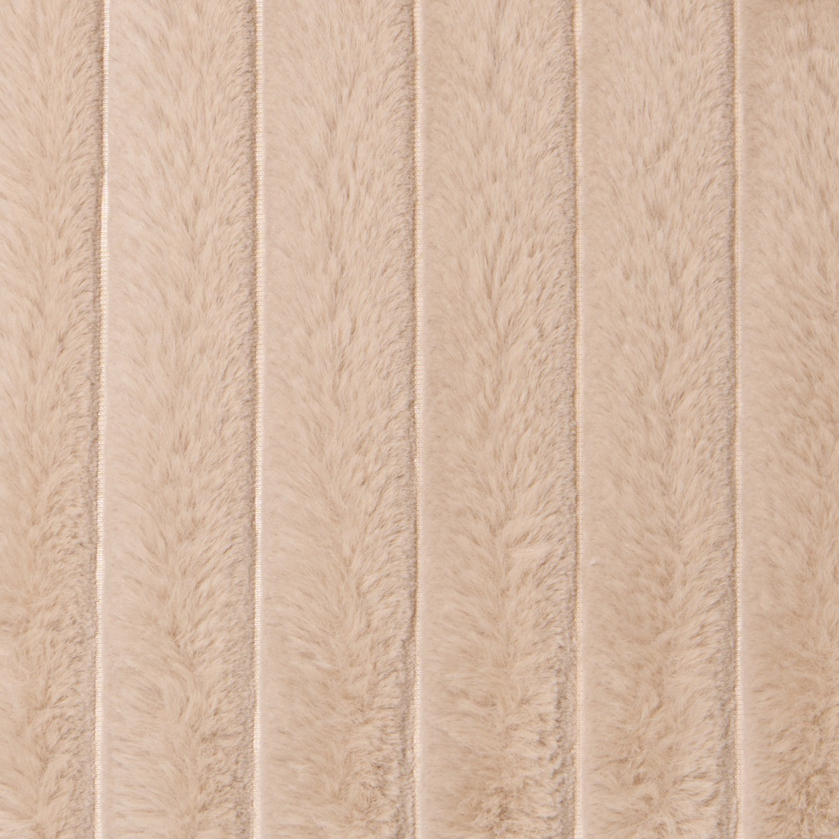 OHS Faux Fur Thick Ribbed Throw - Mink>