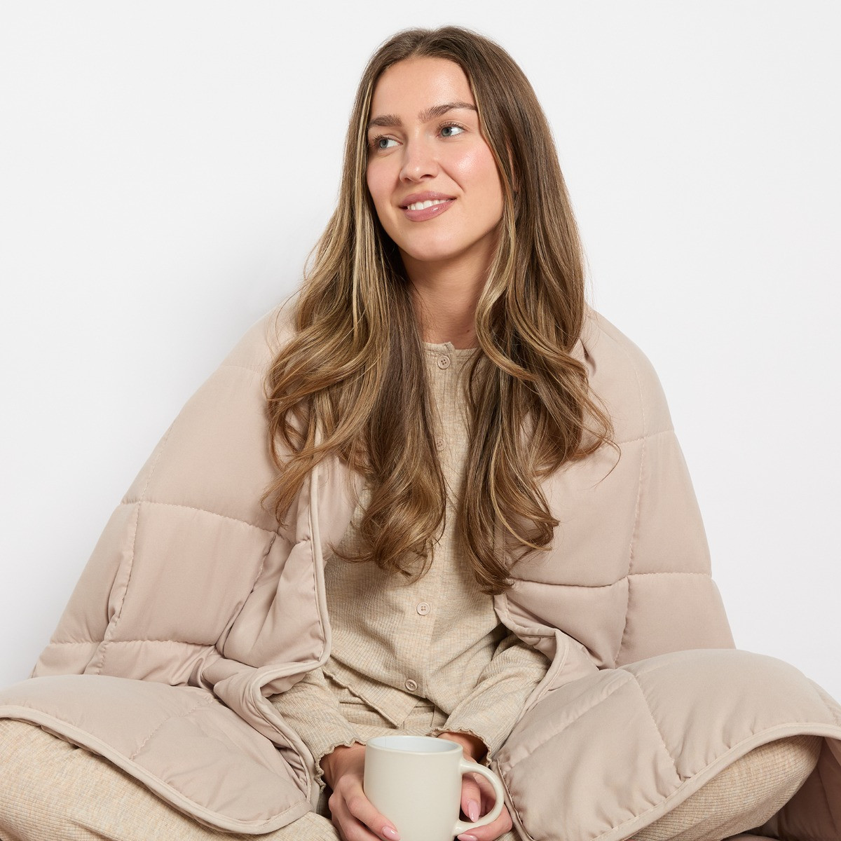 OHS Supersoft Weighted Blanket - Natural>