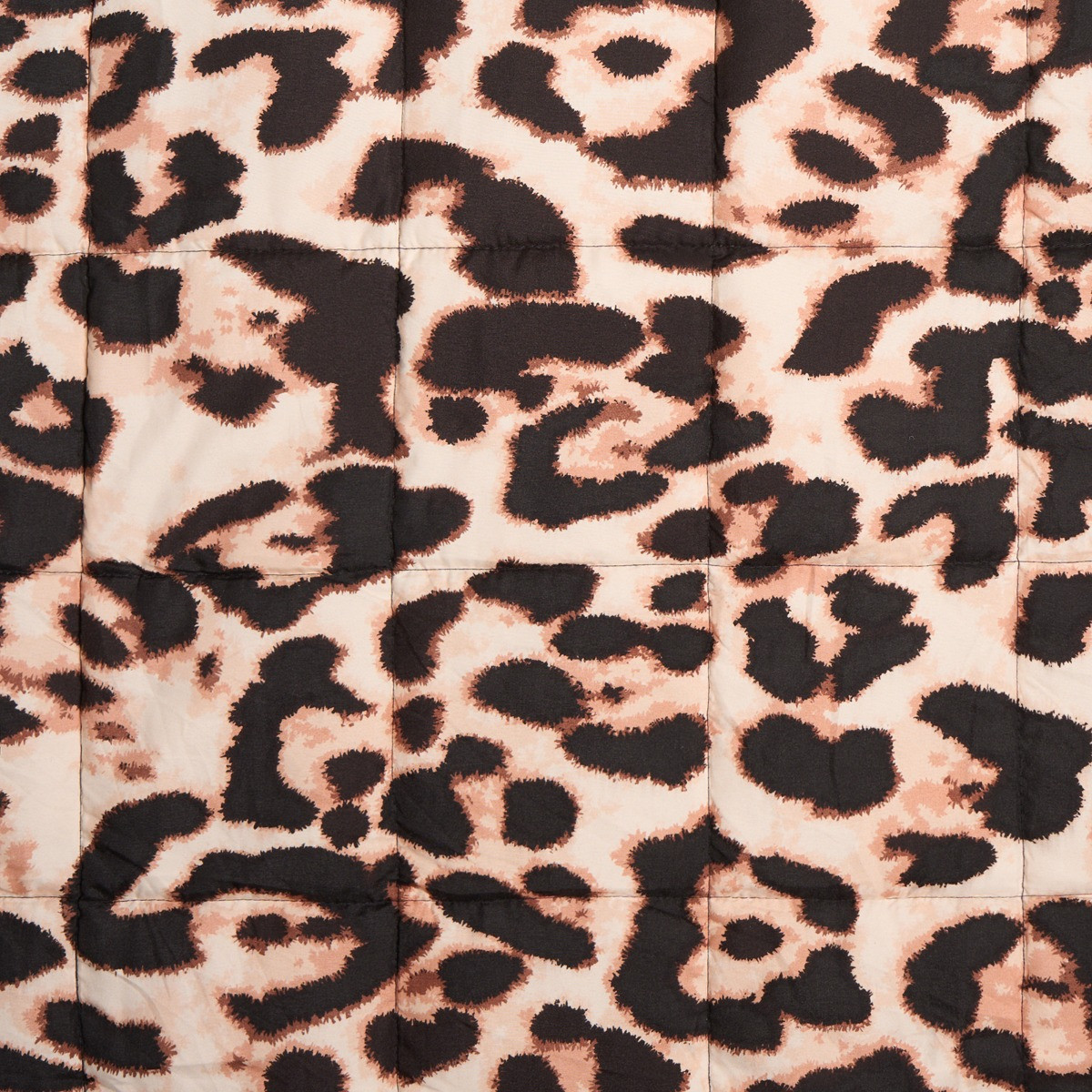 OHS Leopard Print Supersoft Weighted Blanket, Natural - 8kg>