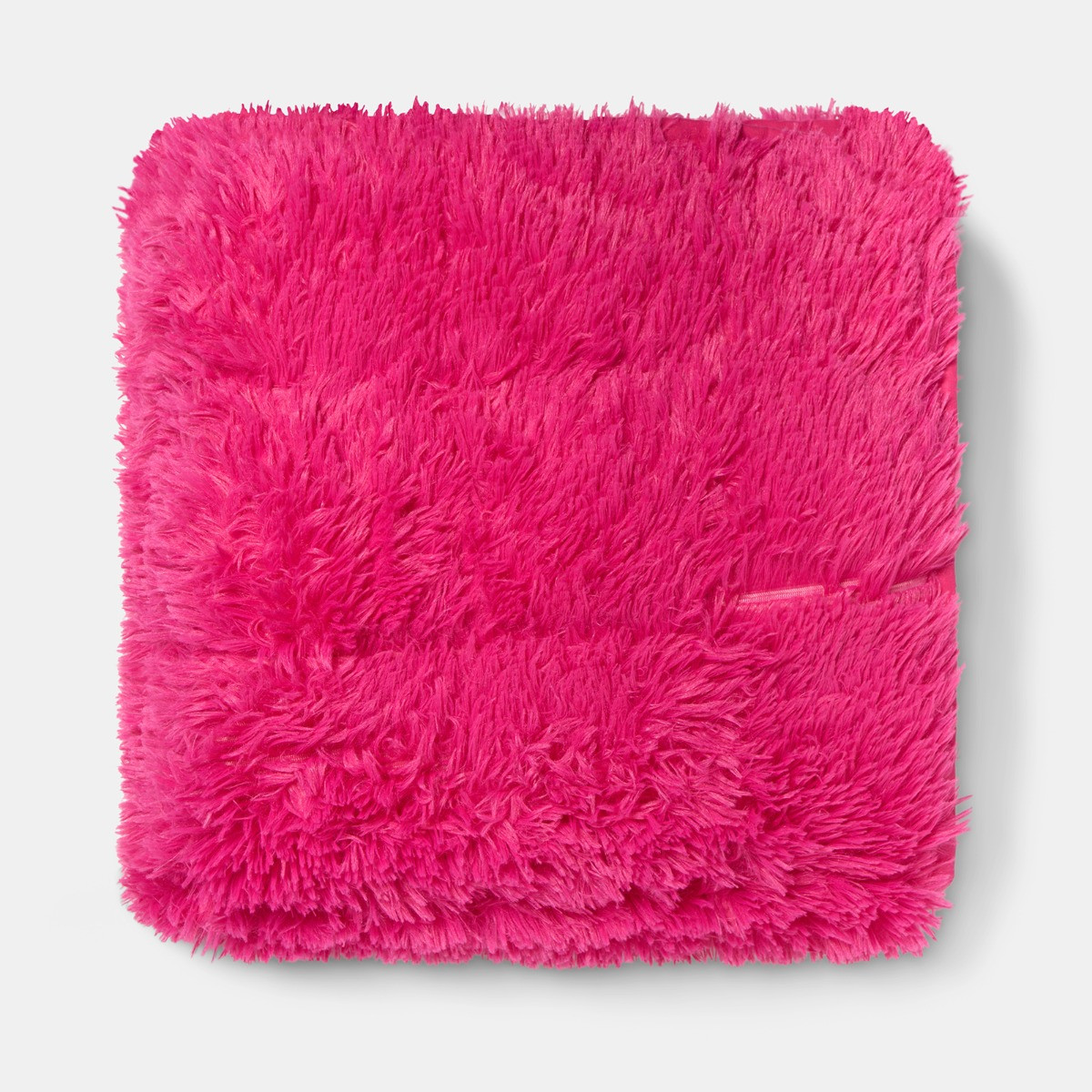 OHS Fluffy Faux Fur Weighted 6kg Blanket, Hot Pink - 125 x 180cm>
