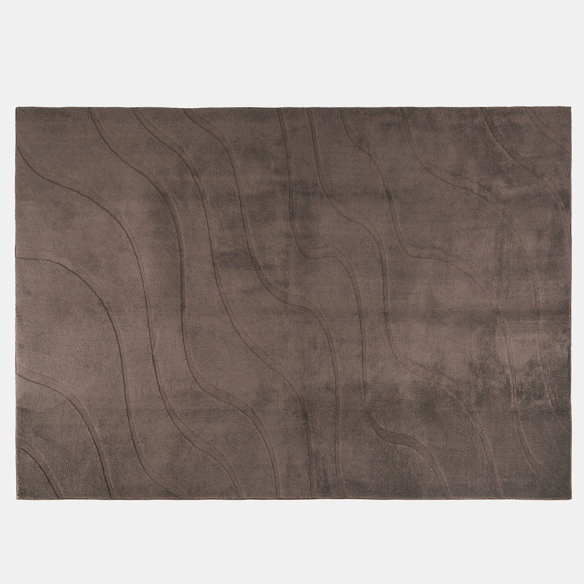 OHS Tufted Contour Rug, Coffee - 80 x 150cm>