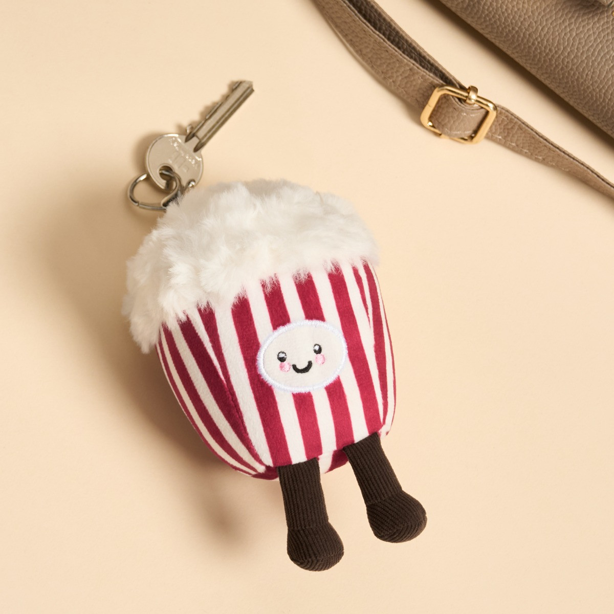 OHS Poppy The Popcorn Keyring - Red>
