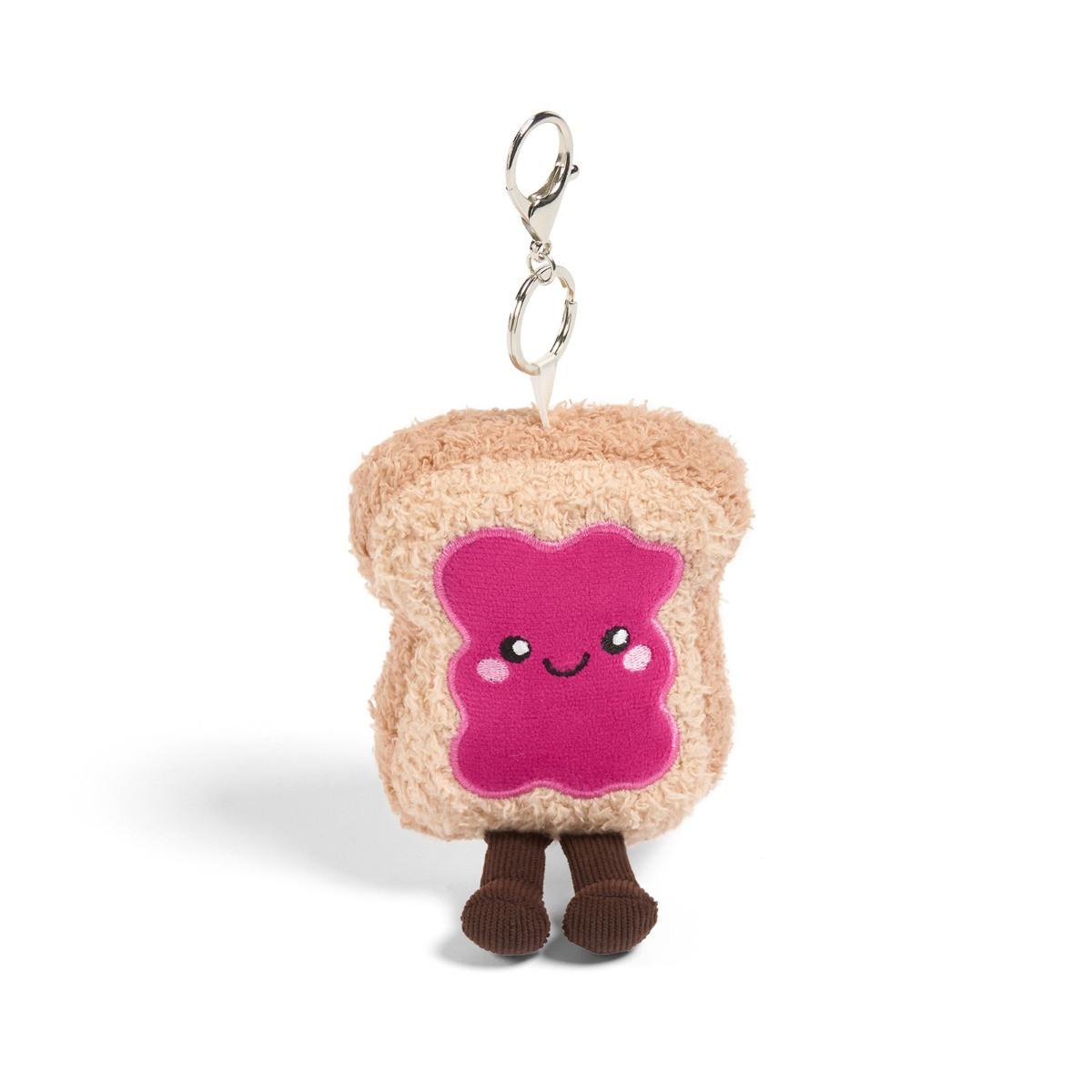 OHS Rosie The Jam Toast Keyring - Hot Pink/Natural>
