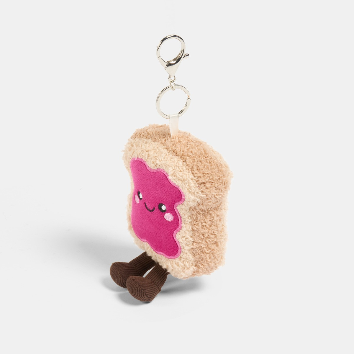 OHS Rosie The Jam Toast Keyring - Hot Pink/Natural>