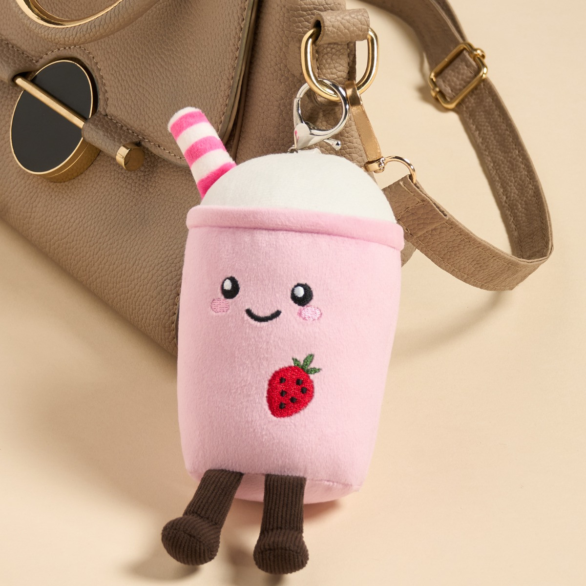 OHS Molly The Milkshake Keyring - Pink>