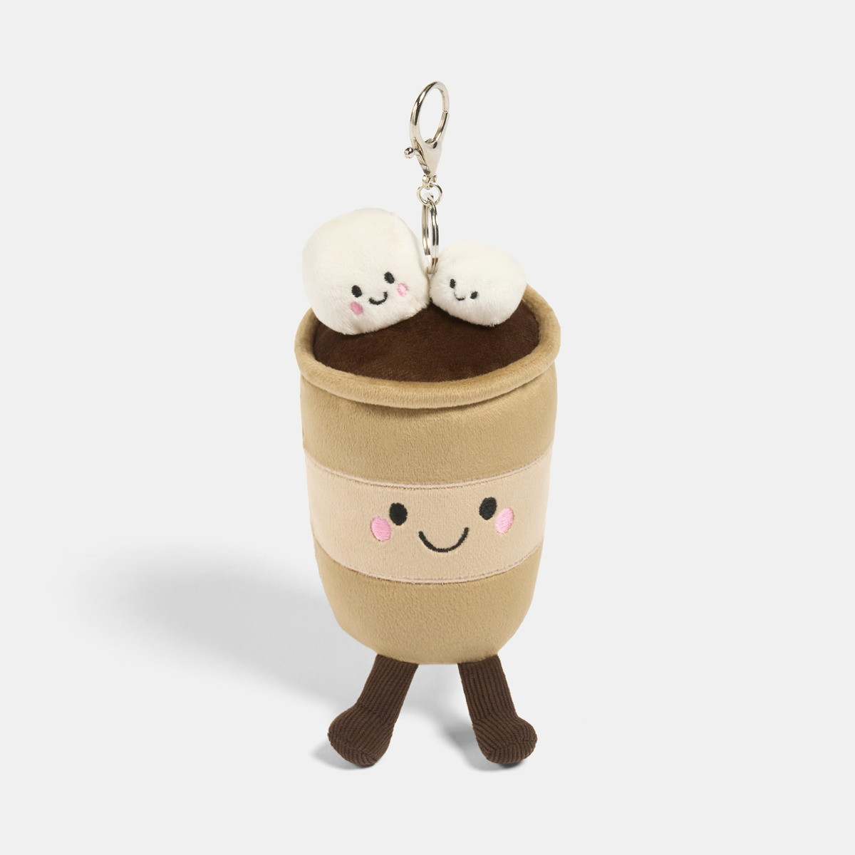 OHS Hugo The Hot Chocolate Keyring - Brown>