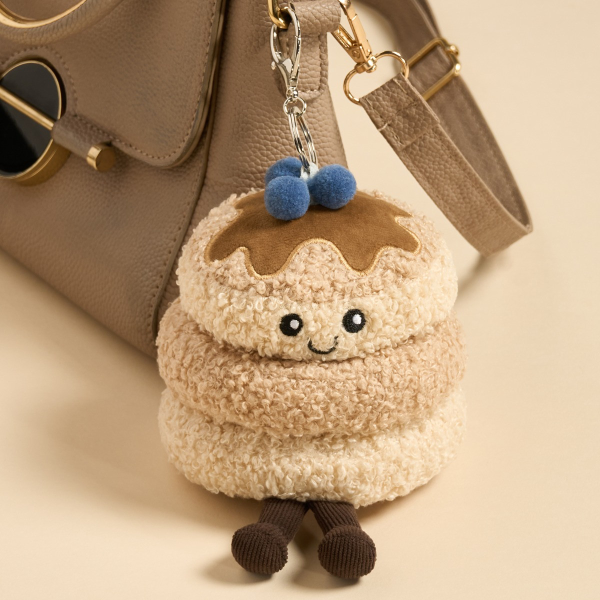 OHS Maple The Blueberry Pancake Keyring - Natural>