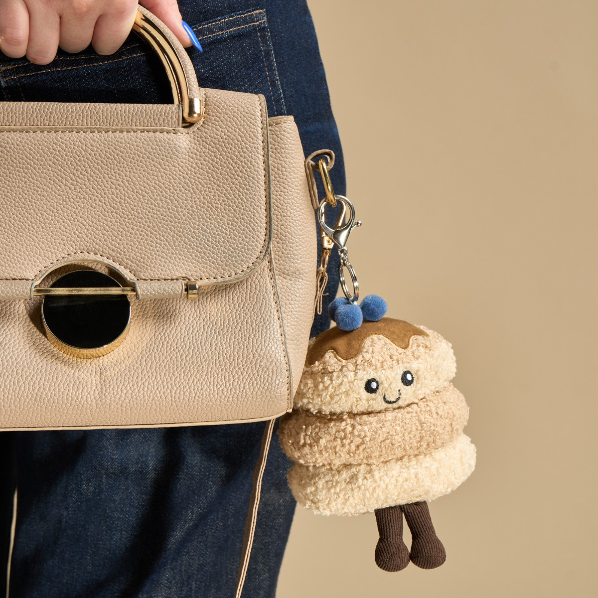 OHS Maple The Blueberry Pancake Keyring - Natural>