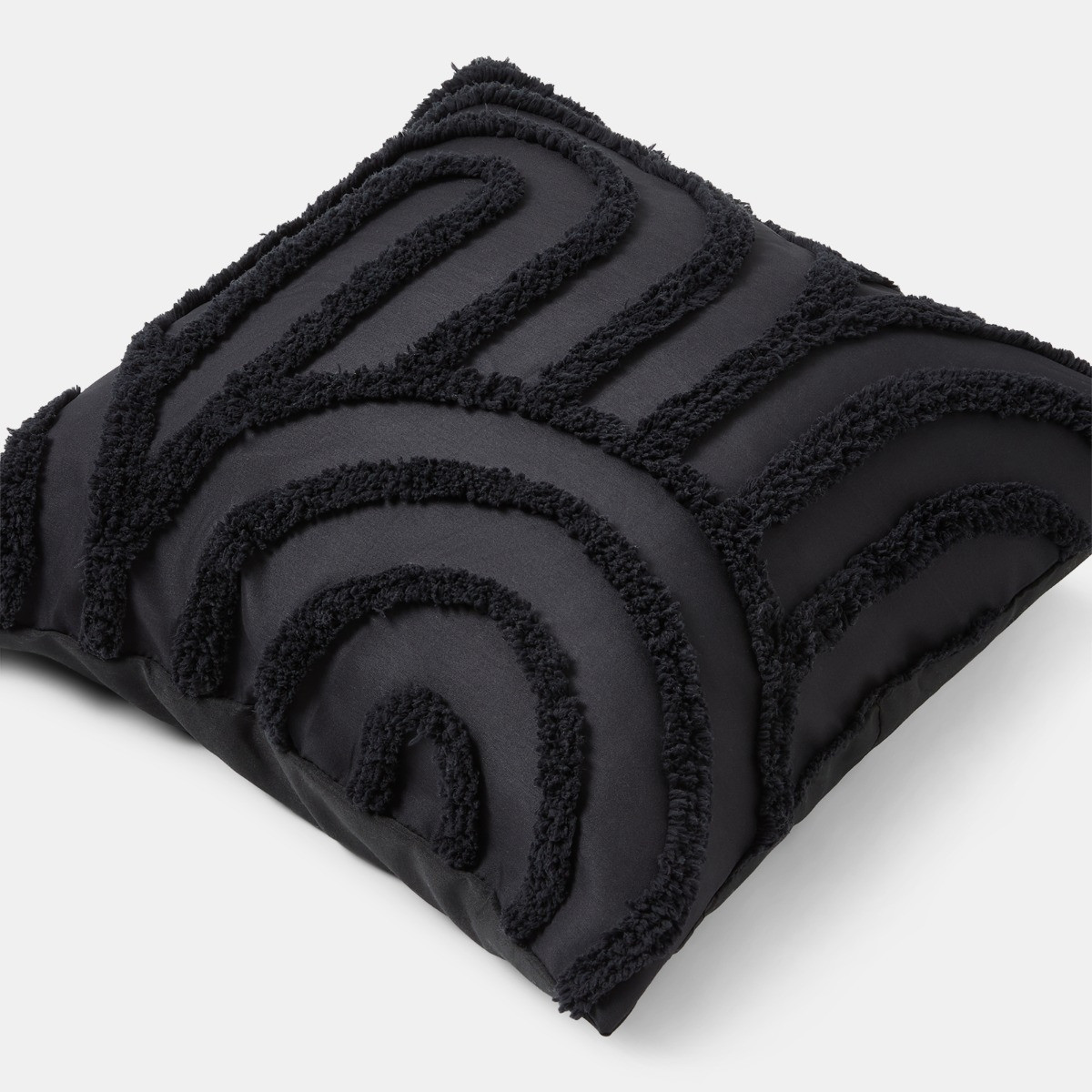 OHS Tufted Arches Cushion Covers - Black>