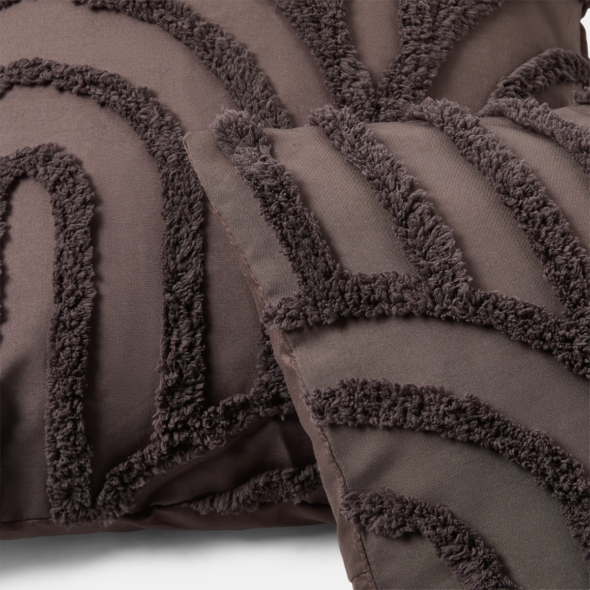 OHS Tufted Arches Cushion Covers - Coffee>