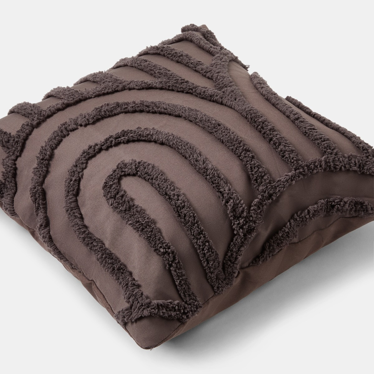 OHS Tufted Arches Cushion Covers - Coffee>