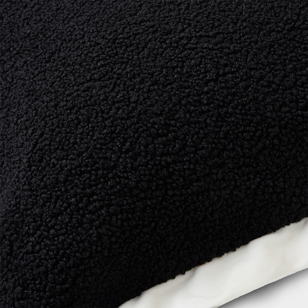 OHS Oxford Edge Boucle Cushion Covers - Black/Cream>