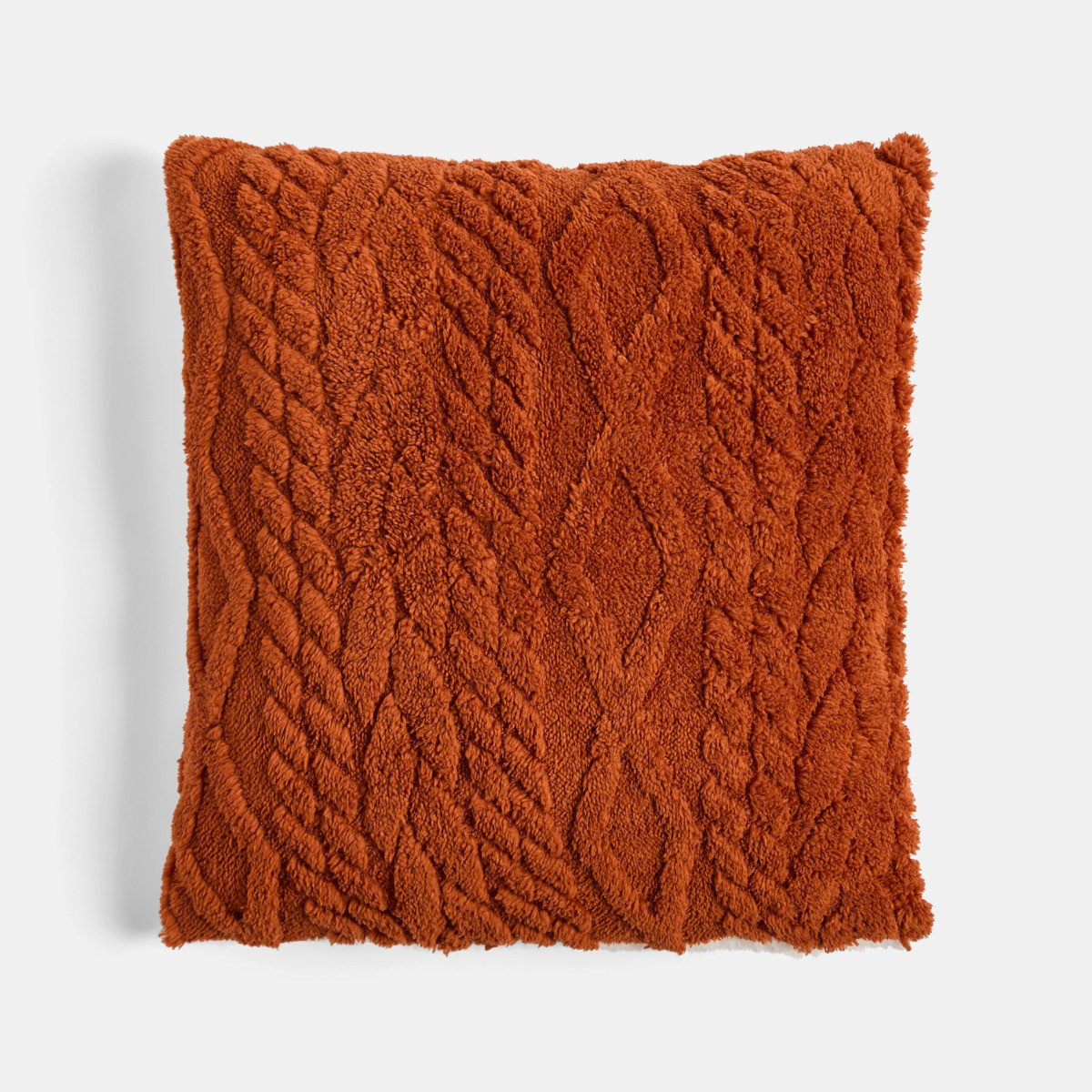 OHS Cable Knit Cushion Covers - Rust>