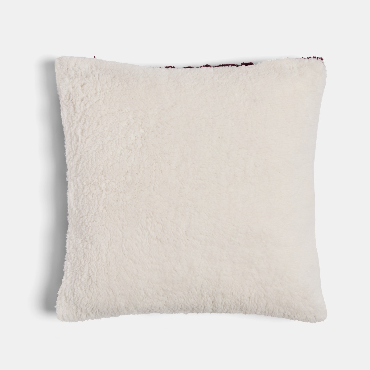 OHS Cable Knit Cushion Covers - Burgundy>