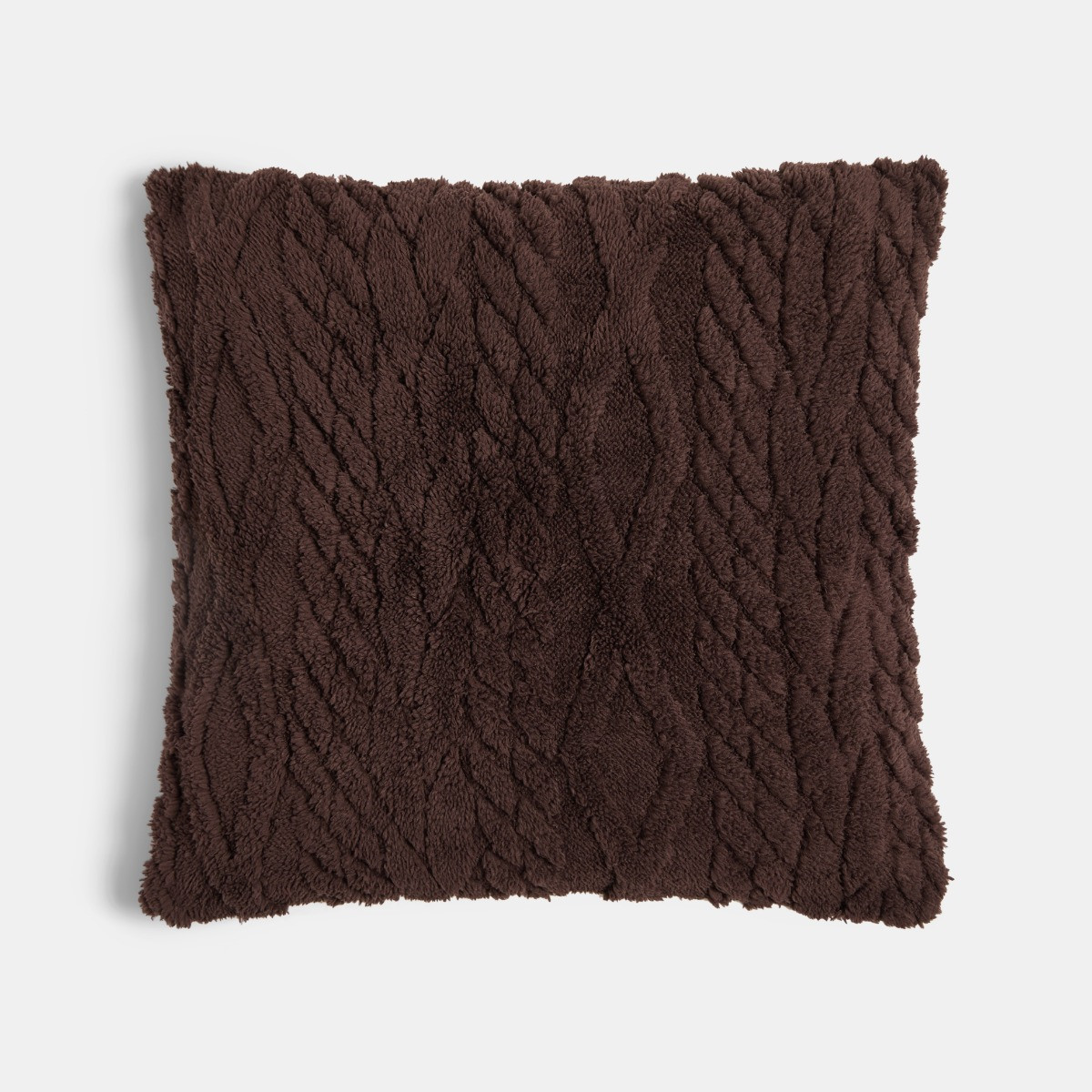 OHS Cable Knit Cushion Covers - Brown>